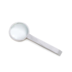Silver Plated Magnifying Glass With 3X Magnification
