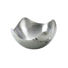 Leeber Wave Serving Bowl, 10", Silver, Stainless Steel