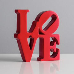 Torre & Tagus Word Art Red Resin Decor - Love, 6" x 1.25" x 5.25"
