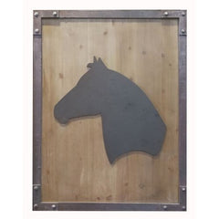 Vintage Direct Horse Faux Metal Wall Decor, Brown, MDF
