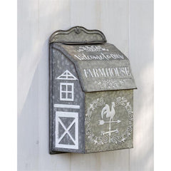 Your Heart's Delight Mailbox - Welcome to our Farmhouse, Tin