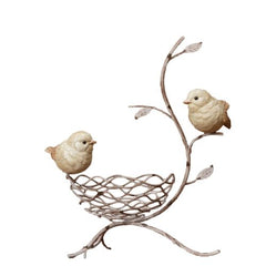Your Heart's Delight Bird Perched At Nest Decor