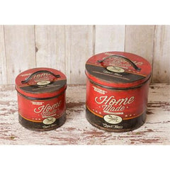 Your Heart's Delight Tins - Mom's Home Made Set Of 2, Metal