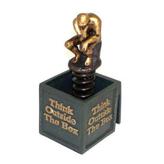 Bey Berk "Think Outside The Box" Bronzed Sculpture