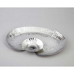 Leeber Oval Serve and Dip Tray, Stainless Steel