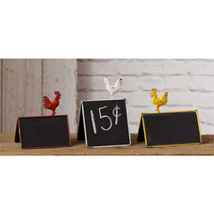 Your Heart's Delight Set of 3 Chalkboards - Mini Folding Rooster Designs, Iron