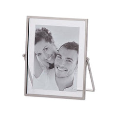 Torre & Tagus Trim Glass Panel Picture Frame 5"X7", Silver