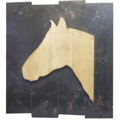 Vintage Direct Horse Reclaimed Wood Wall Decor, Brown, Wood