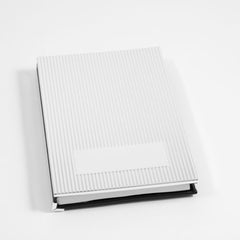 Personal Notebook With Silver Cover & Unlined Paper