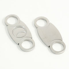 Stainless Steel Guillotine Cigar Cutter With Solid Back