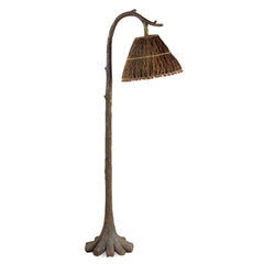 Vintage Direct 58.5"H Tree Trunk Floor Lamp, Brown, Polyresin