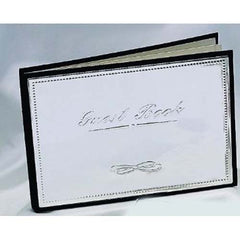 Leeber Guest Book, Silver Plated